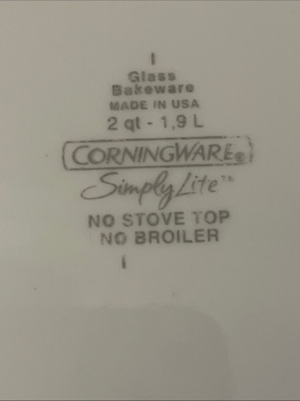 Simply Lite by CORNING CORELLE 11 1/5 x 8 5/8 x 2 1/2 - Picture 3 of 3